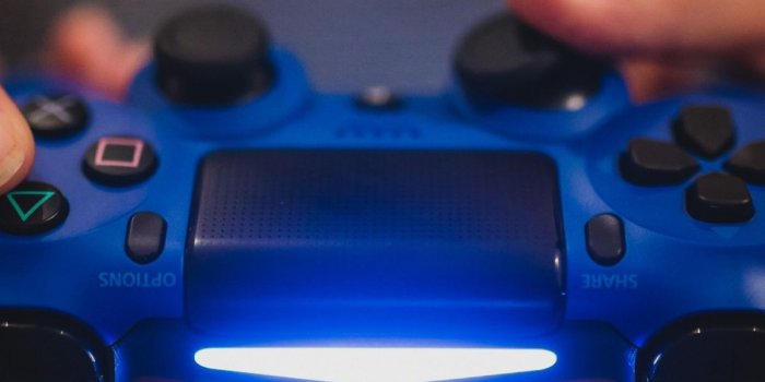 1200x1600 Person Holding Blue Sony Ps4 Controller Hd Wallpaper - Video Games