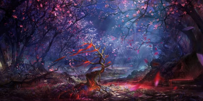 1238x700 Ruler of the land Blood Art Forest wallpaper | 3800x2149 | 727796