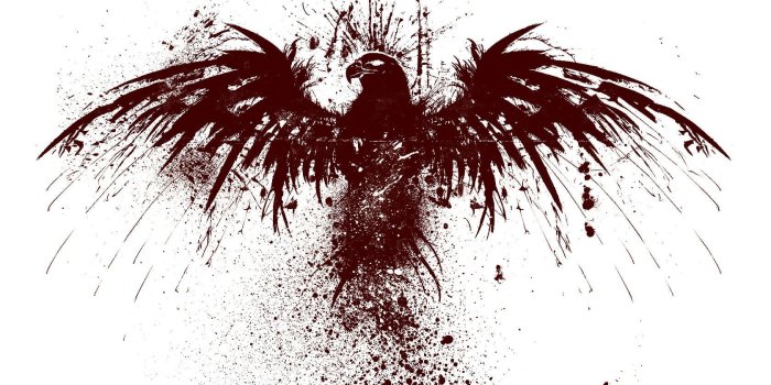 1680x1050 Brown eagle wallpaper, eagle, blood, artwork, paint splatter HD