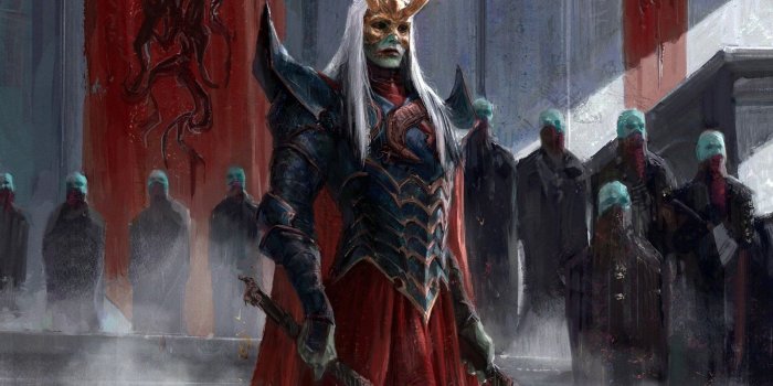 1600x1200 Wallpaper Warrior, fantasy, mask, sword, blood, art picture