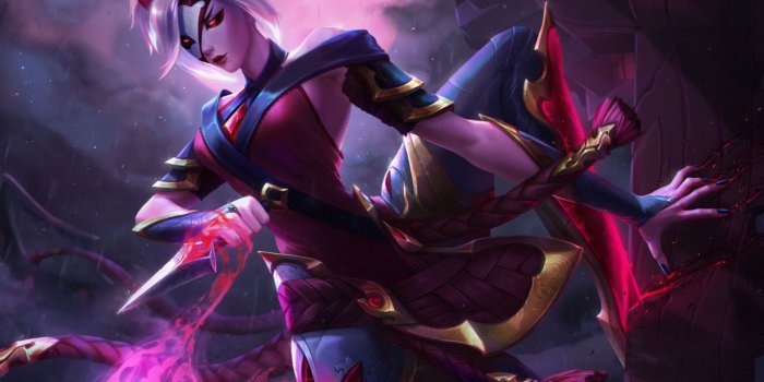 1920x1440 League Of Legends Blood Moon Camille Girl Fantasy Art Wallpaper