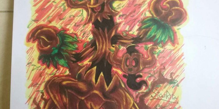 1024x768 Trevenant and Phantump (Finished) | Pokémon Amino