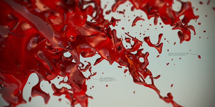 1280x800 Wallpaper Blood 3D Graphics Abstraction