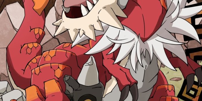 800x1131 aerodactyl, tyrantrum, and bastiodon (pokemon) drawn by hirayama_(