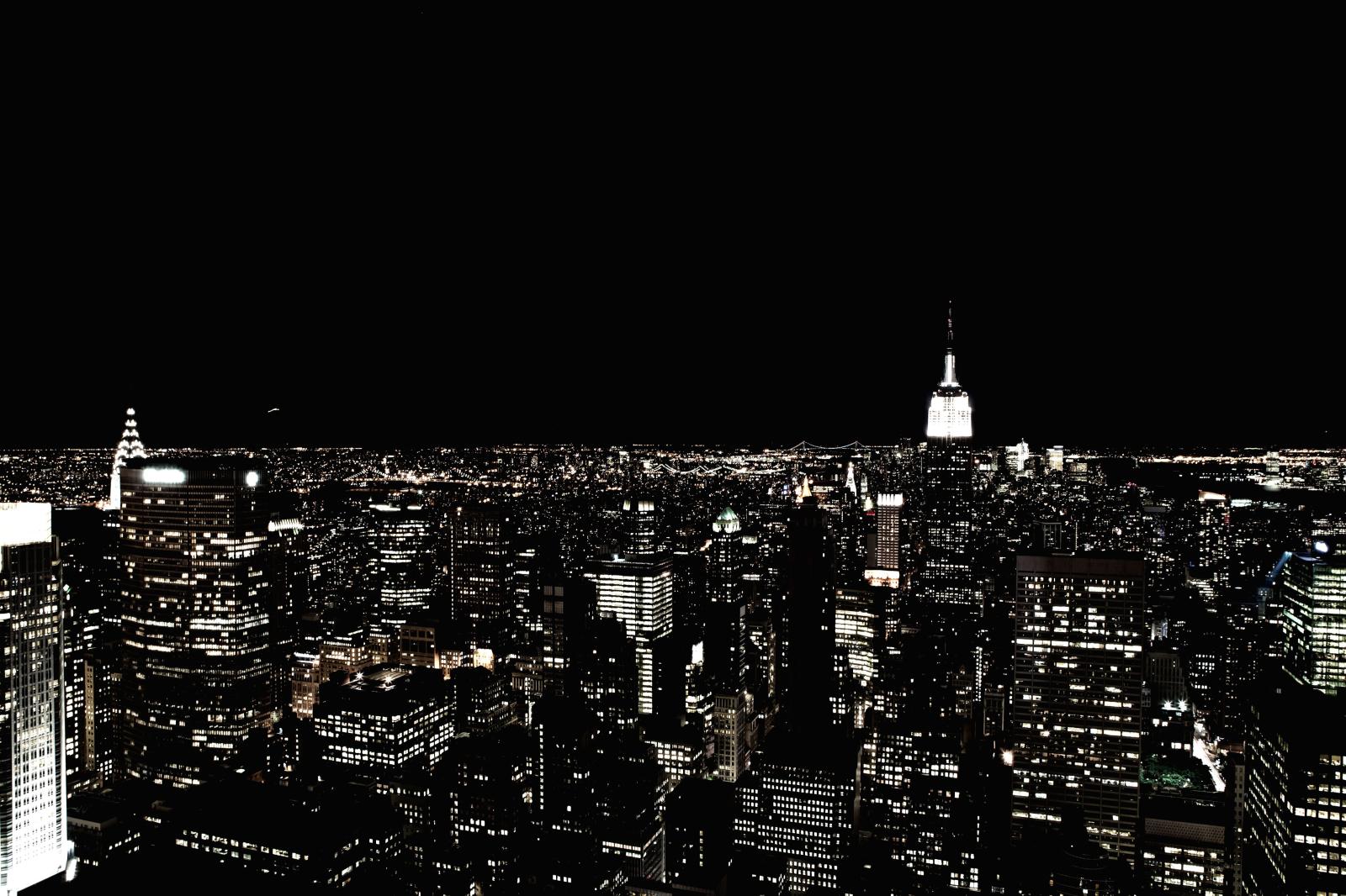 4270x2846 Wallpaper New York, Night City, Skyscraper, City Lights, - New