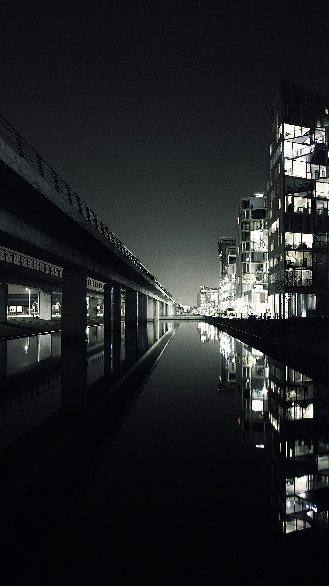 1080x1920 City Lights Black And White Wallpaper 65215 | ZWARE