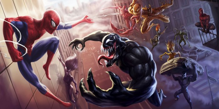 3840x2160 Comics Spider-Man Carnage Venom HD Wallpaper Background Image