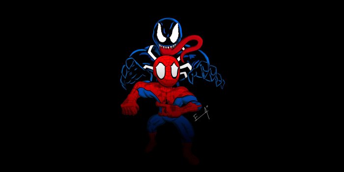 3840x2160 2048x1152 Little Spider Man And Venom 2048x1152 Resolution HD 4k