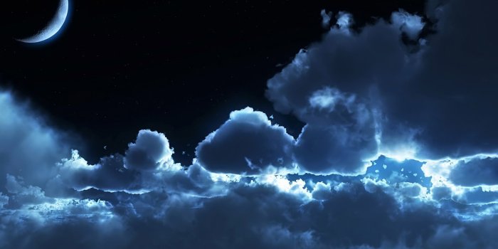1920x1200 Night Sky Clouds - HD Wallpapers