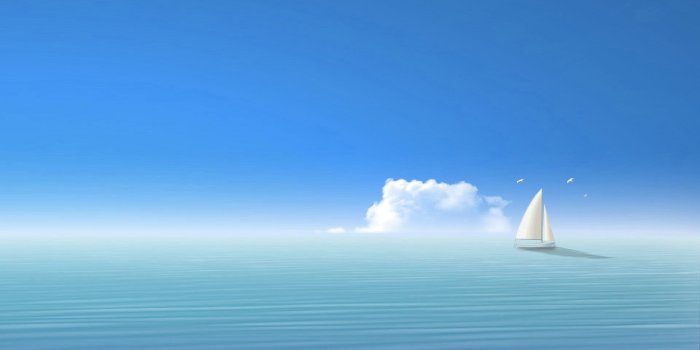 3840x2400 Blue Sea Ship Sky Wallpaper Wallpaper HD Download Free Background