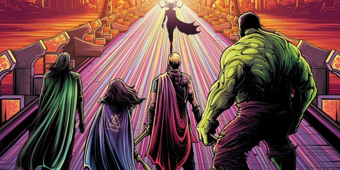 1332x850 Wallpaper Asgard, Hulk, Valkiriya, Hela, Loki, Thor Ragnarok