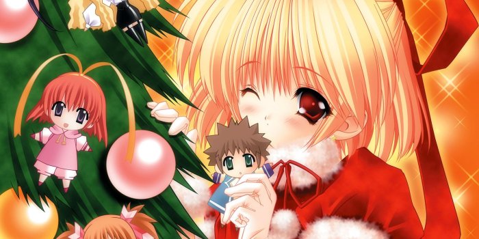 1600x1200 Kawaii Girl ❤ - Christmas Anime Chibi Girl - 1600x1200 Wallpaper