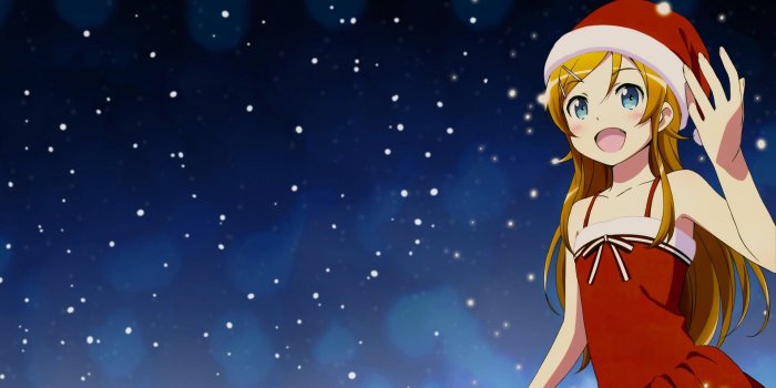 1920x1080 anime, Anime Girls, Santa Costume, Ore No Imouto Ga Konnani Kawaii