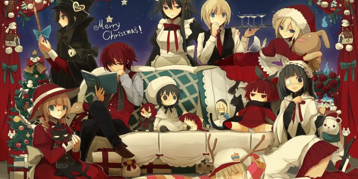 1920x1200 Anime Christmas Wallpapers - Top Free Anime Christmas Backgrounds