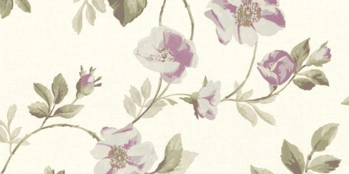 1000x1000 Shop Brewster 344-68718 Dorothea Purple Dog Rose Trail Wallpaper
