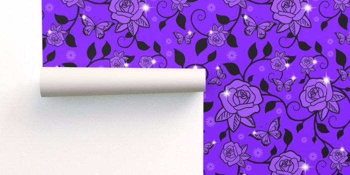 1024x1024 flowers floral purple roses leaves leaf on Isobar by raveneve