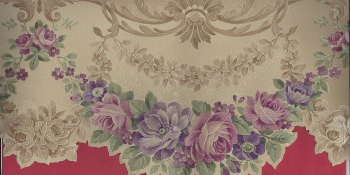 1600x1163 KITCHEN Victorian ROSES FLORAL Wallpaper Border SP76486 for sale