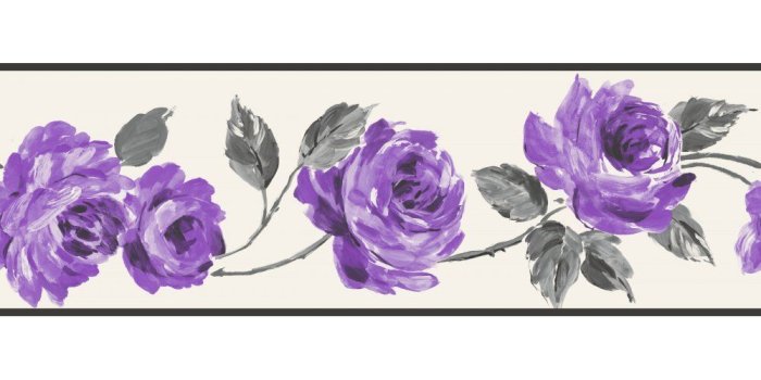 1000x1000 Purple Victorian Vine-leaf Border - Clip Art Library