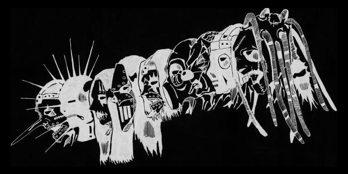 1920x1080 Slipknot masks, metal, Slipknot, artwork, minimalism HD wallpaper