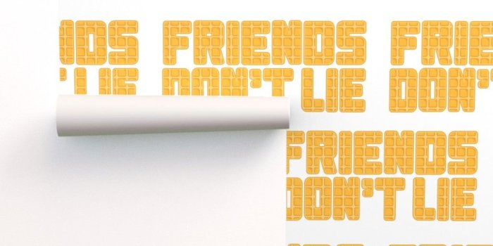 1024x1024 friends don't lie stranger things eggo on Isobar by b0rwear