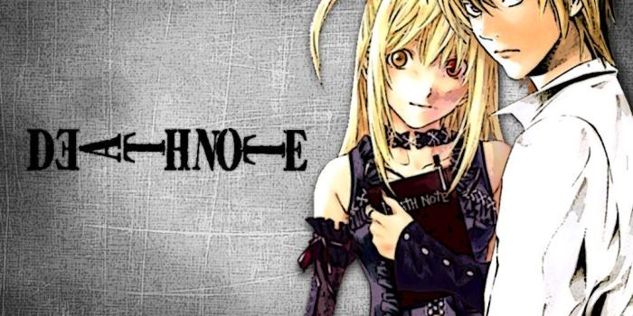 1024x768 death note light and misa - Harete