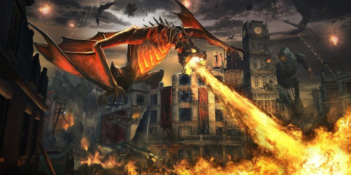 1920x1040 Dragon Breathing Fire Wallpapers Hd Quality - Call Of Duty Black