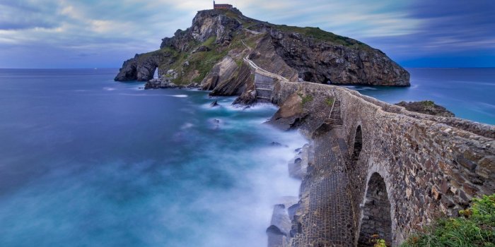 1920x1200 1920x1200 Ocean Stone Bridge Island desktop PC and Mac wallpaper