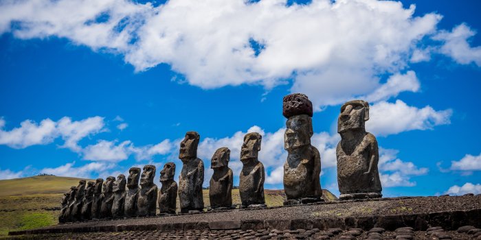 7360x4912 Photos Chile Easter island, Moai stone Sculptures 7360x4912