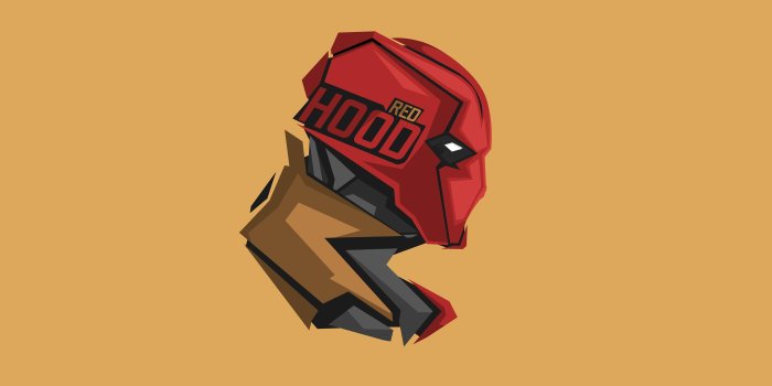 3554x1999 Dc Comics ft. Red Hood in Yellow Wallpaper Minimalist HD wallpaper