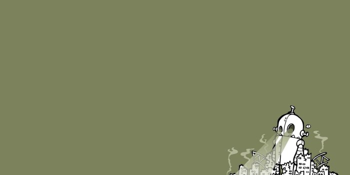 1680x1050 White robot illustration, threadless, simple, robot, ruin HD