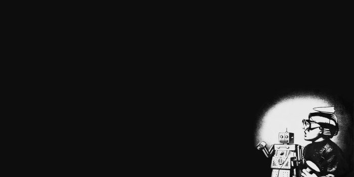 1920x1080 Space, robot, minimalism, simple background HD wallpaper