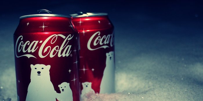 2560x1440 Download 2560x1440 Coca Cola, Drinks, Polar Bear, Snow Wallpapers
