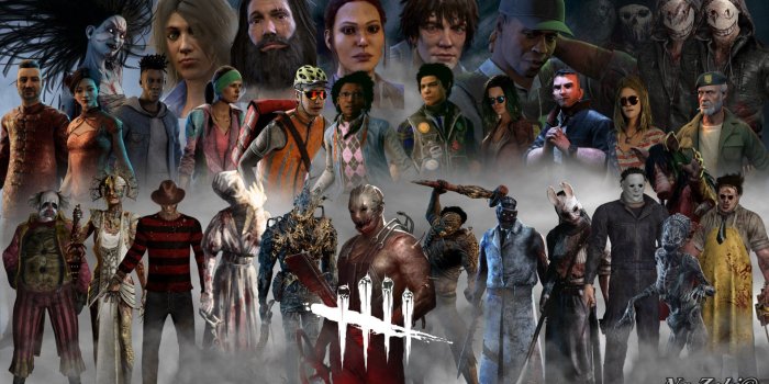 1920x1080 Wallpaper with all the survivors and killers together — Dead By