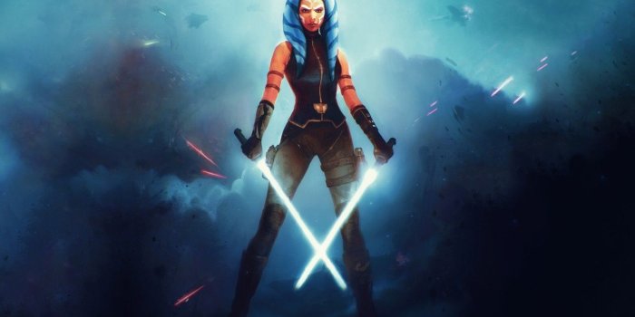 1332x850 Photo Wallpaper Fiction, Star Wars, Lightsaber, Jedi, - Ahsoka