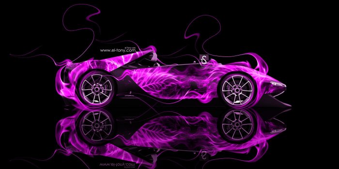 1920x1080 Ferrari Sergio Side Pink Fire Abstract Car 2014 Hd - Cars Fire, Hd