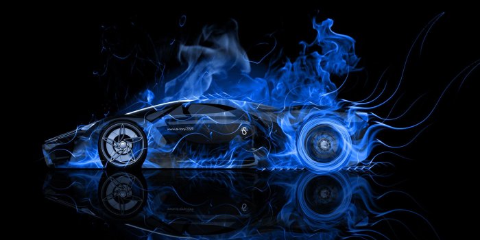 1920x1080 Ferrari F80 Side Blue Fire Abstract Car 2014 Hd Wallpapers - Car