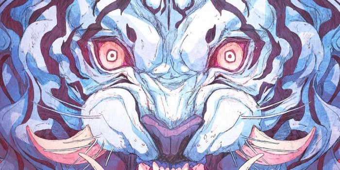 1000x1544 White Tiger Demon wallpaper pink Devour | Samurai art, Character