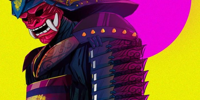 728x1105 Artwork, paint brushes, samurai, Japanese Art, Japan, anime