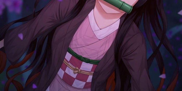 1536x2048 Download 1536x2048 Kamado Nezuko, Demon Slayer, Long Hair, Kimetsu