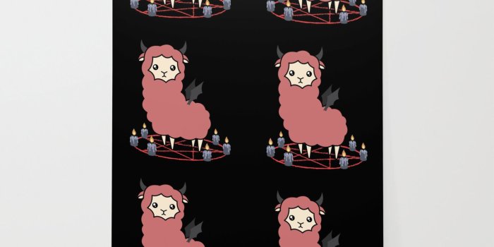 1500x1500 Llama demon Wallpaper by laura_nagel | Society6