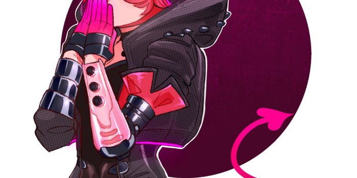 1200x1407 Pink demon~