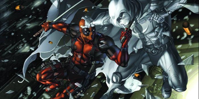 1920x1080 Deadpool fighting Moon Knight HD Wallpaper | Background Image