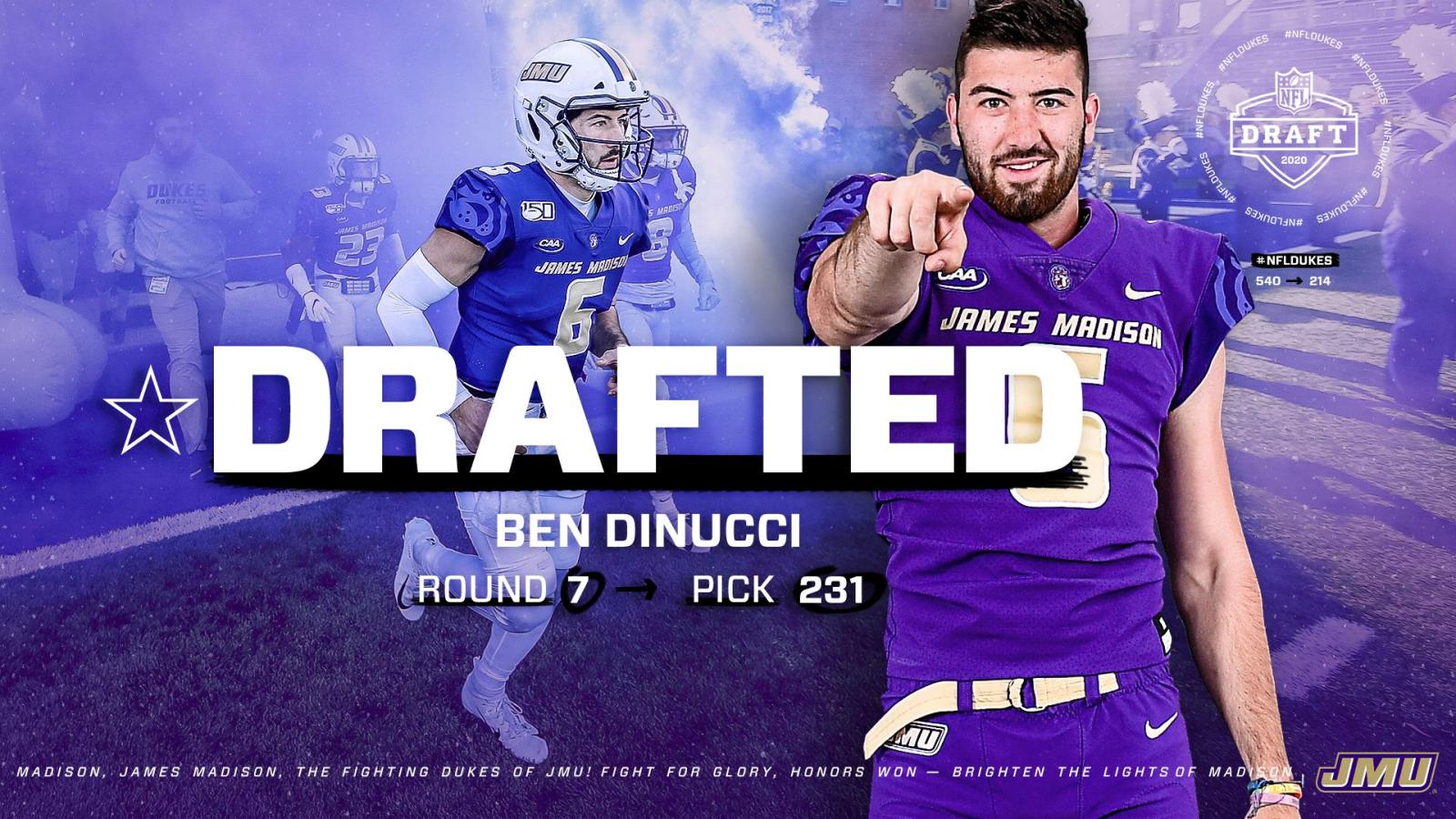 1920x1080 Ben DiNucci Drafted by Dallas Cowboys in Seventh Round of 2020 NFL