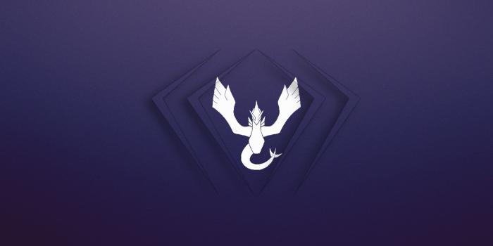 2560x1600 Pokemon dragon logo, purple, minimalism, Team Harmony, Pokemon Go
