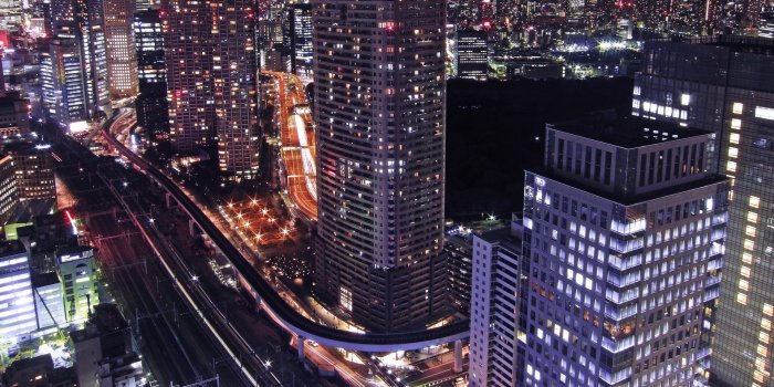 1920x1080 Wallpaper Seoul at night, South Korea, skyscrapers, lights