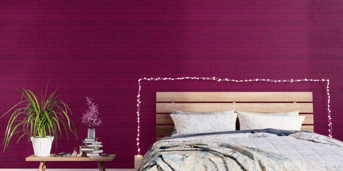 1500x1500 Mud Cloth in Raspberry Wallpaper by wellingtonboot | Society6