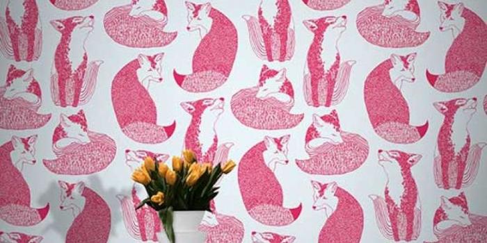 780x1015 Modern childrens fox wallpaper | FEATHR™