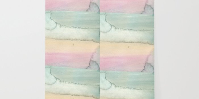 1500x1500 Pink and Blue Pastel Watercolor Wallpaper by janykamitchell | Society6
