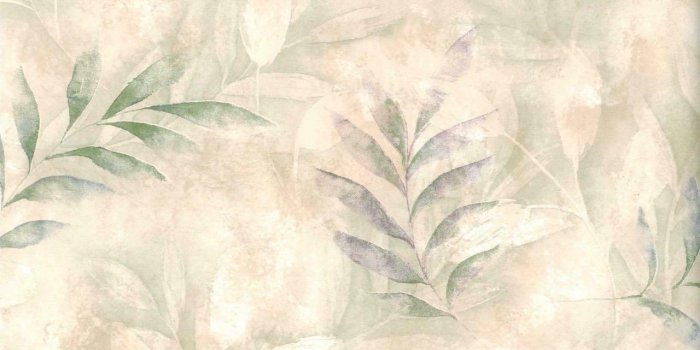 1280x923 Contemporary Pastel Green Watercolor Leaves Accent Purple Leaf