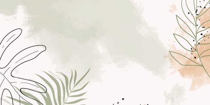 1200x1800 Download premium vector of Beige leafy watercolor background